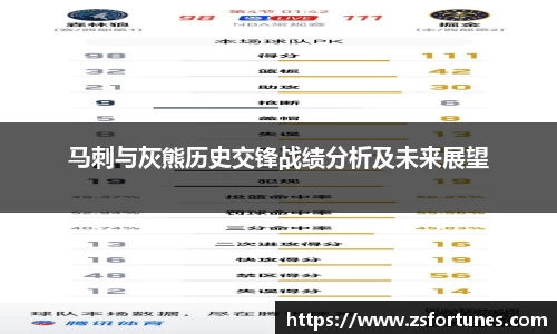 马刺与灰熊历史交锋战绩分析及未来展望